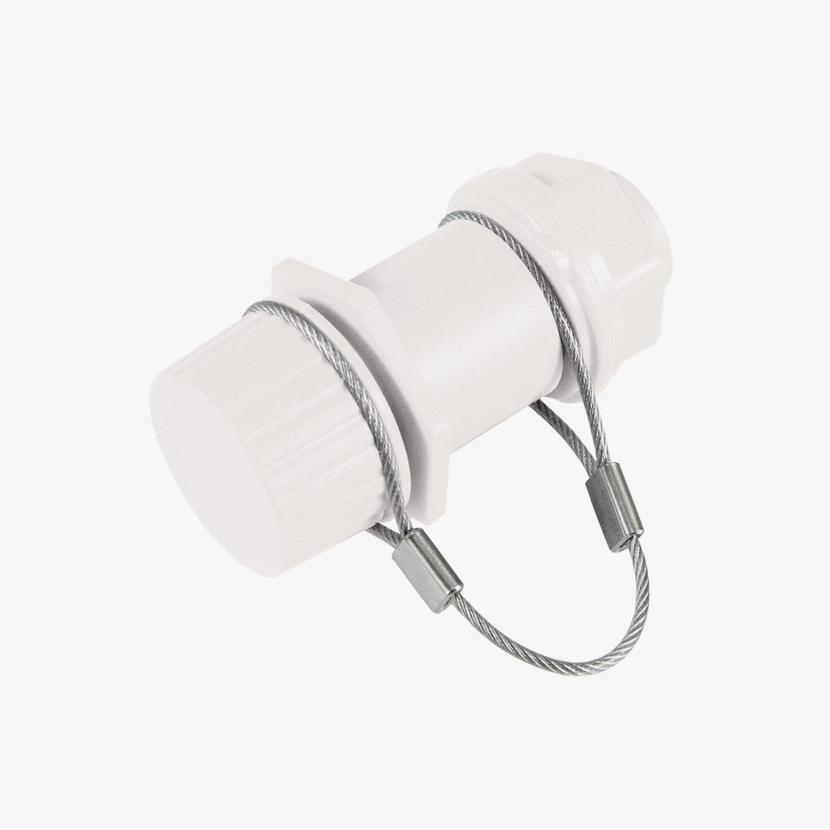 threaded-drain-plug-assembly-with-stainless-tethered-cap-v8 9092-threaded-cooler-drain-plug-with-stainless-steel-tether-white-main.jpg